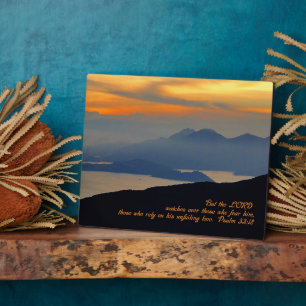 Psalms 33:18 Inspirational Plaque