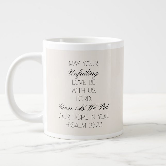 Psalms 33:32 Hope Bible Verse Mug  (Left)