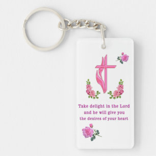Psalms 37:4 keychain