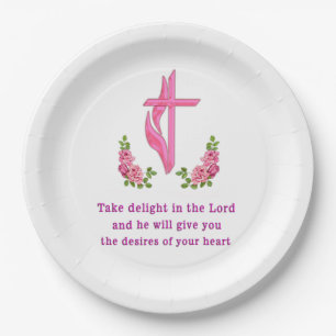 Psalms 37:4  paper plate