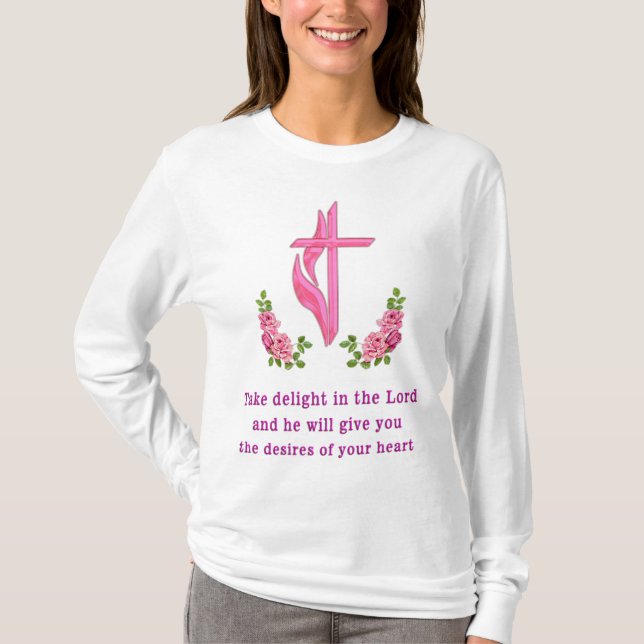 Psalms 37:4  T-Shirt (Front)