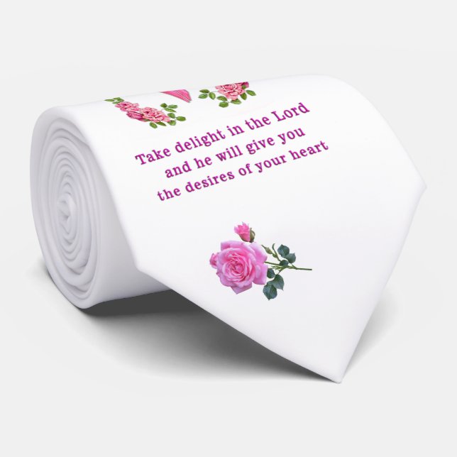 Psalms 37:4  tie (Rolled)