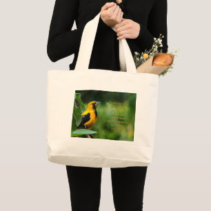 Psalms 55:22 Inspirational Large Tote Bag