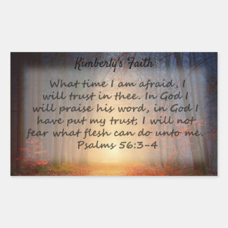 Psalms 56: 3-4 sticker