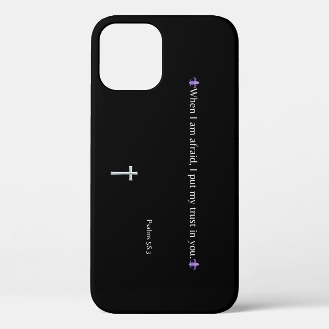 Psalms 56:3 Bible Verse iPhone / iPad case (Back)