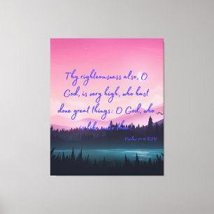 Psalms 71:19 Bible Verse KJV Pic Wall Art