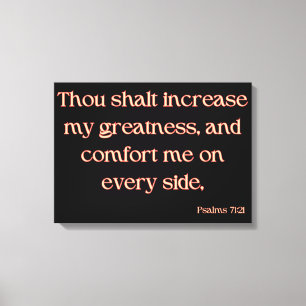 Psalms 71:21 Bible Verse KJV Wall Art