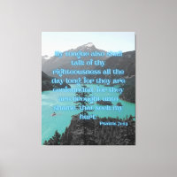 Psalms 71:24 Bible Verse KJV Pic Wall Art