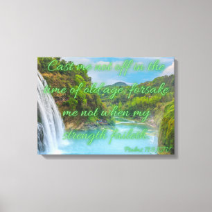 Psalms 71:9 Bible Verse KJV Pic Wall Art