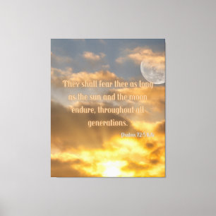Psalms 72:5 Bible Verse KJV Pic Wall Art