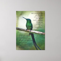 Psalms 91:1-4 Inspirational Canvas Print