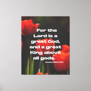 Psalms 95:3 Bible Verse KJV Pic Wall Art