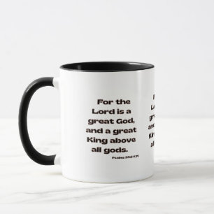 Psalms 95:3 KJV Bible Verse Two-Tone Mug
