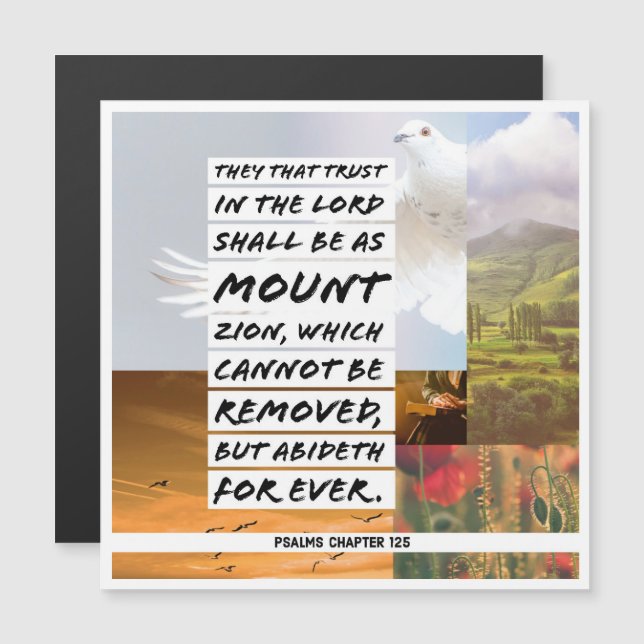 Psalms chapter 125 NEXT Magnetic Invitation (Front/Back)