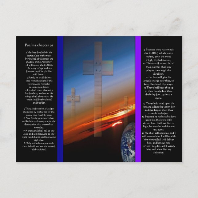 Psalms chapter 91 Postcard (Front)