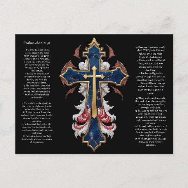 Psalms chapter 91 Postcard (Front)