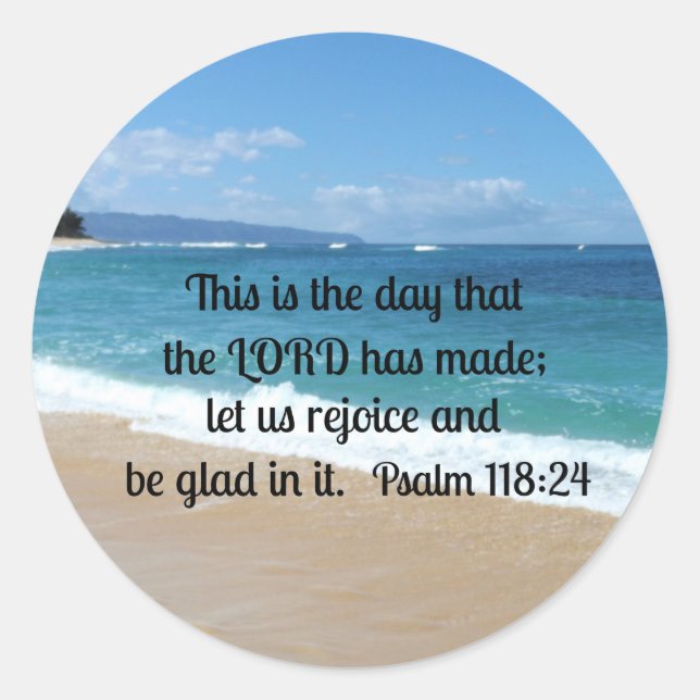 Psalms Classic Round Sticker (Front)