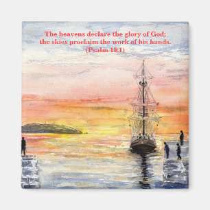 'Psalms & Watercolours' Magnet