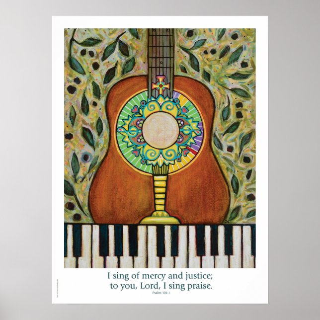 Psaume 101, affiche Eucharistie et Musique (Devant)