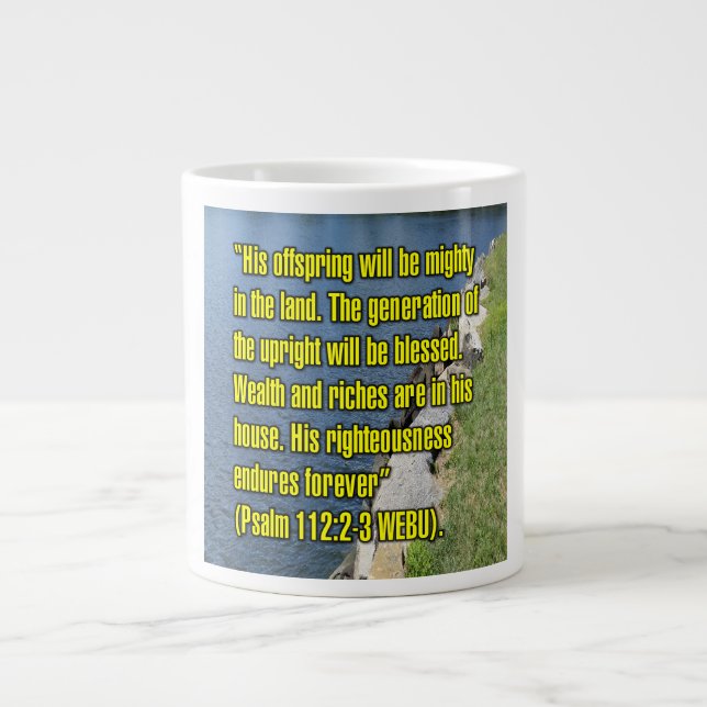 Psaume 112:2-3 WEBU Mug (Devant)