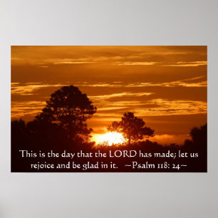 Psaume 118:24 Poster