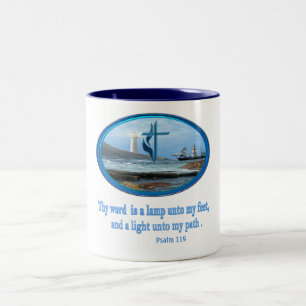 Psaume 119 Two-tone coffee mug