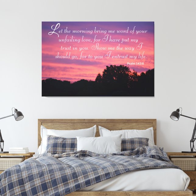 Psaume 143 Toile Enveloppée Lever De Soleil (Insitu(Chambre))