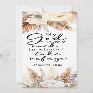 Psaume 18:2 Carte d'encouragement