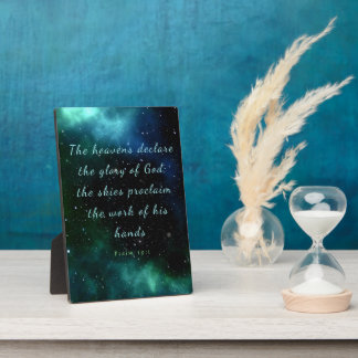 Psaume 19:1 Heavens declare the glory plaque