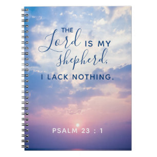 Psaume 23:1 Carnet du versets bibliques