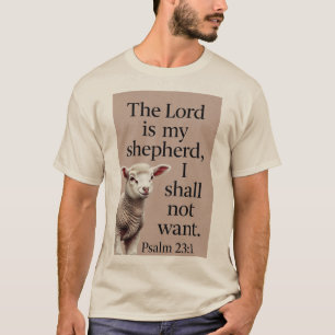 Psaume 23:1 Christian Lamb T-Shirt Homme