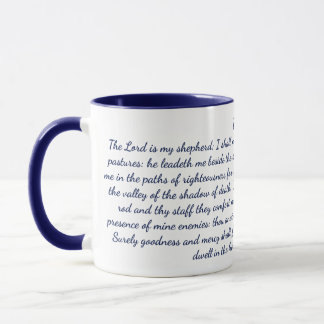Psaume 23 Bible Verse Classic Mug, 11 oz Café Mug