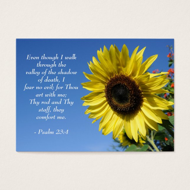 Psaume 23 - Citations Inspirationnelles - Carte Po (Devant)