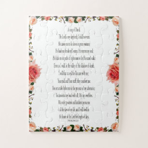 Psaume 23, Fleur Rose, Puzzle Difficile