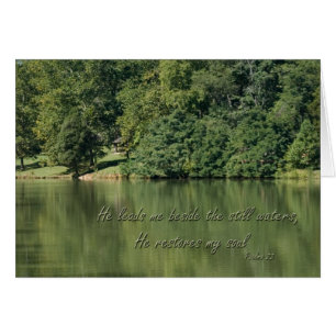 Psaume 23 Il me conduit à côté des eaux calmes