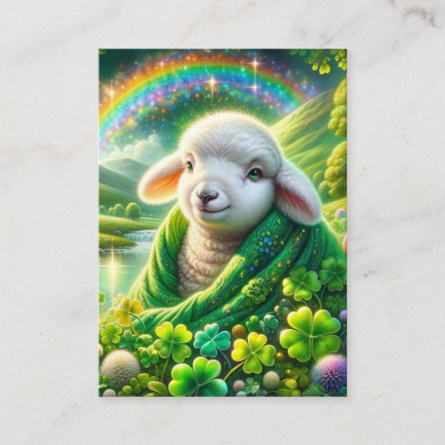 Psaume 23 KJV Cartes - Bunny Lamb (Devant)