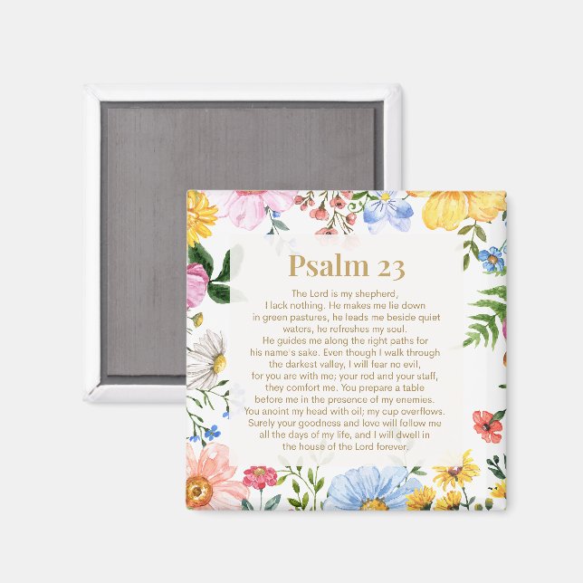 Psaume 23 Le Seigneur est mon berger Aimant (Recto/Verso)