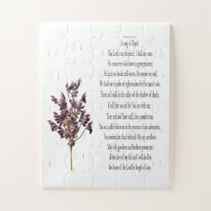 Psaume 23, Violet Jaune Plante Gros Pièces Puzzle