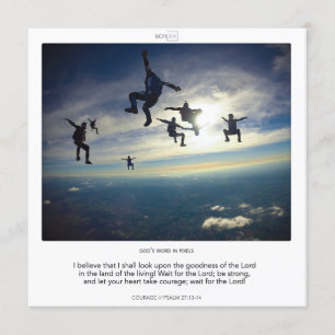 Psaume 27-13-14 Carte SCRIPIX COURAGE