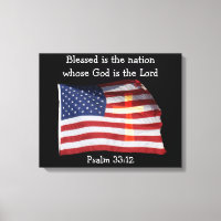 Psaume 33:12 Toile