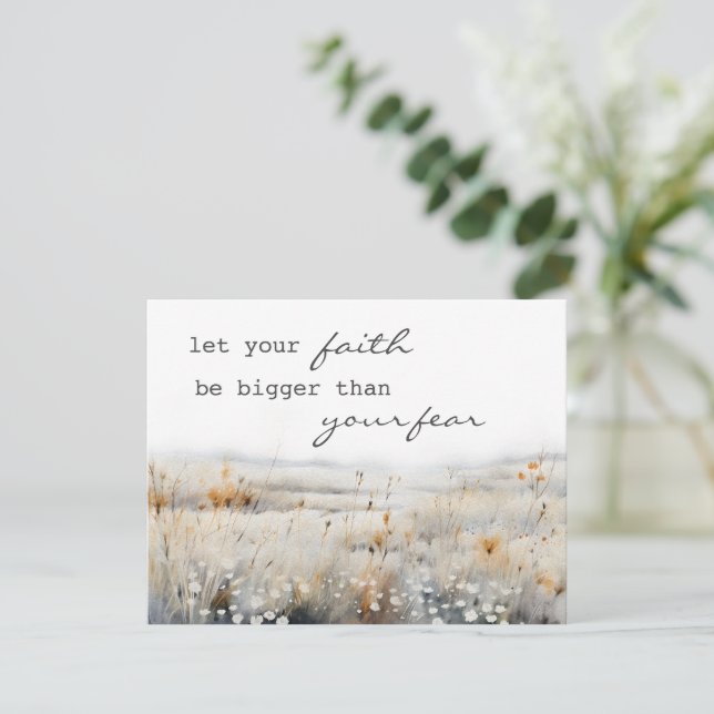 Psaume 34 Bible Citation Inspirationnelle Carte ch (Debout devant)