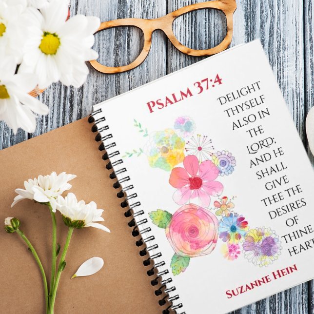 Psaume 37 Floral Woman's Devotional Bible Journal (Créateur téléchargé)