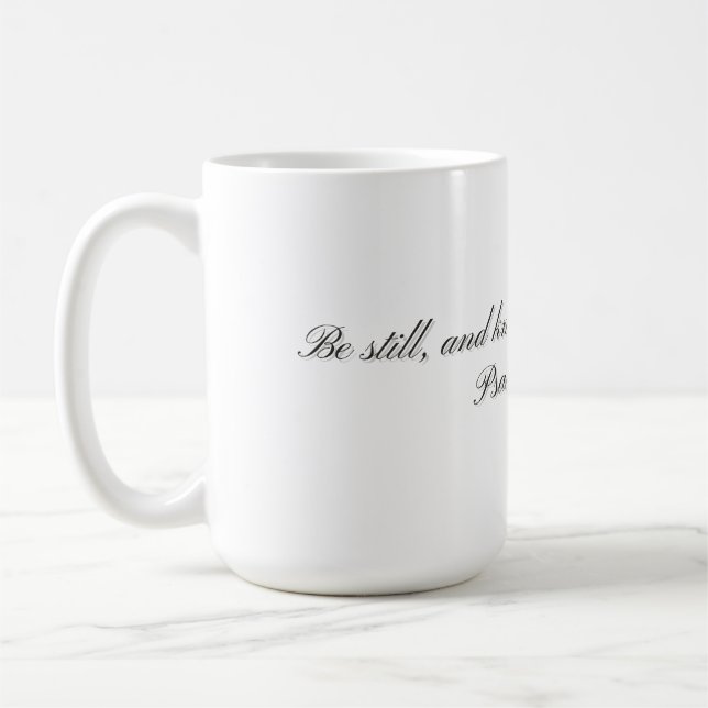 Psaume 46:10, Mug cadeau (Gauche)