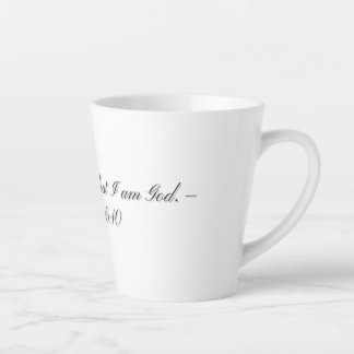 Psaume 46:10, Mug Latte Cadeau