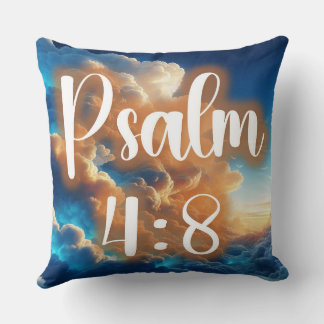 Psaume 4:2 Décoration Coussin Jetée