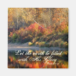 Psaume 72:19 Bible Verse La gloire de Dieu Magnet