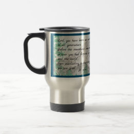 Psaume 90 Aquarelle Mountain Travel Mug