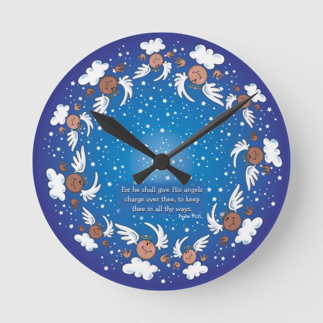 Psaume 91:11 Horloge (Recto)