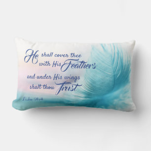 Psaume 91:4 Lumbar Coussin - Version King James