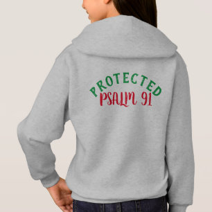 Psaume 91 Bible Écriture Girls T-shirt chrétien
